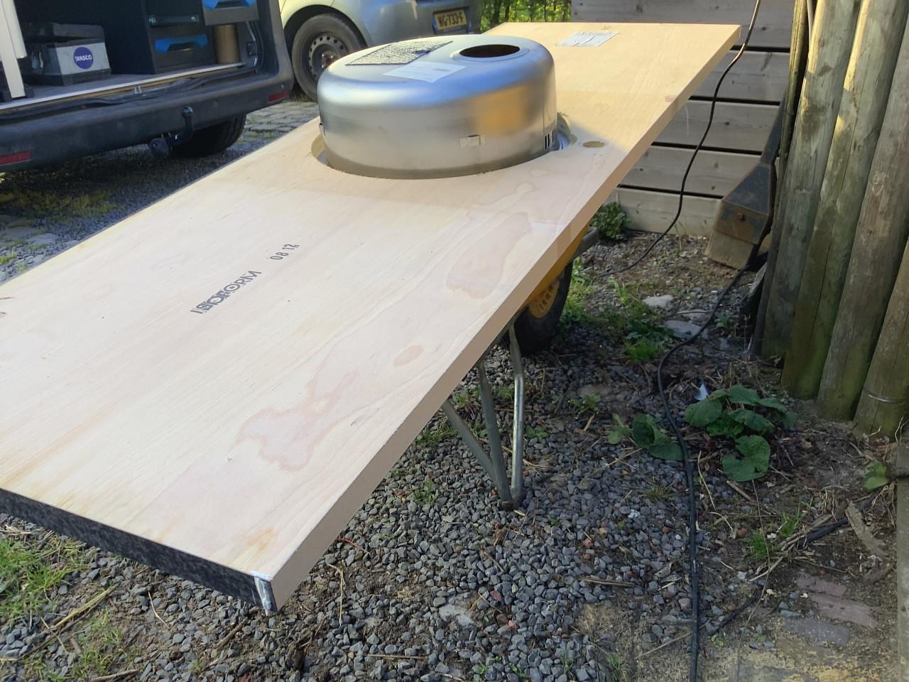 Aanrechtblad met spoelbak