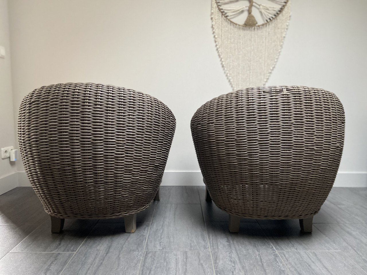 Prachtige rotan fauteuils met kussens - als nieuw!