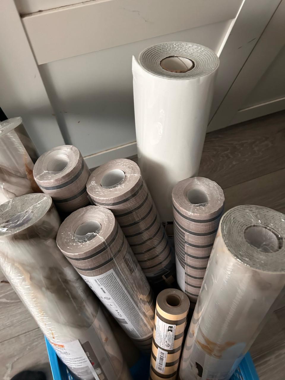 Behang nieuw in verpakking