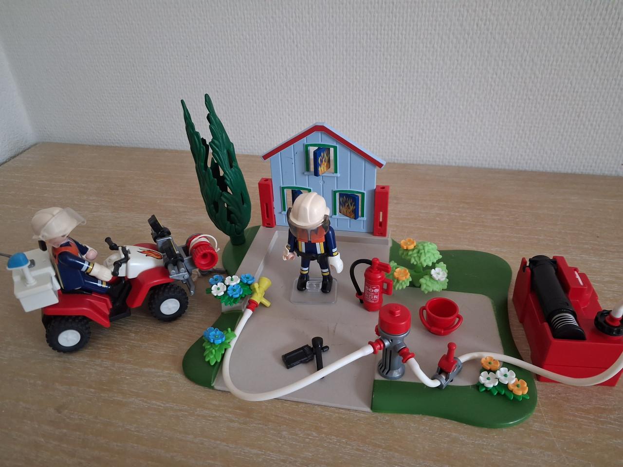 Playmobil brandweer in actie en quad setnr 5169