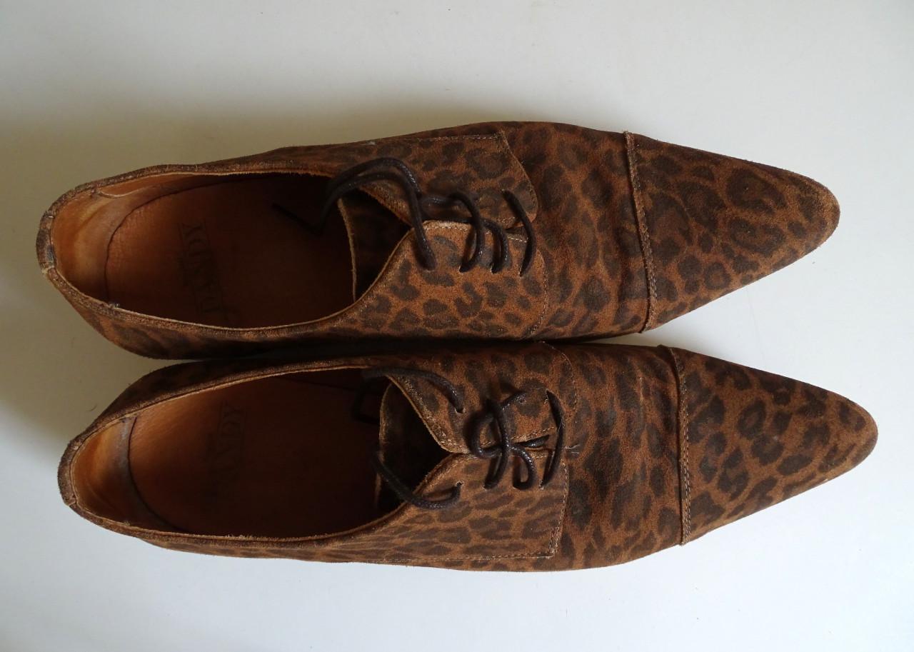 Hippe Italiaanse schoenen Panter print Mt 45