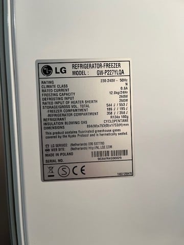 LG Amerikaanse Koelkast met Water- en IJsdispenser en Mini Bar