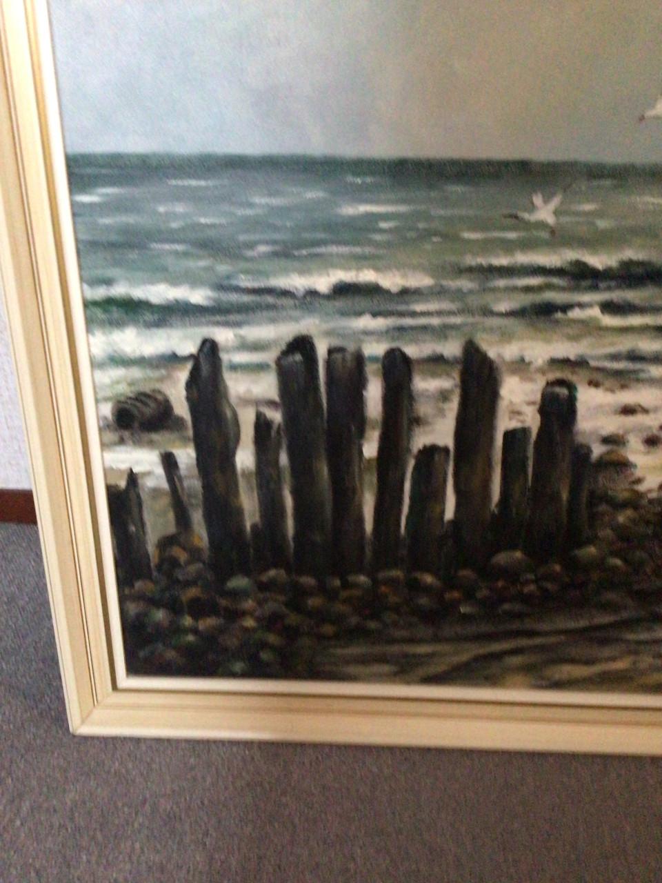 Schilderij Zeeland zeegezicht van Zeeuwse schilder