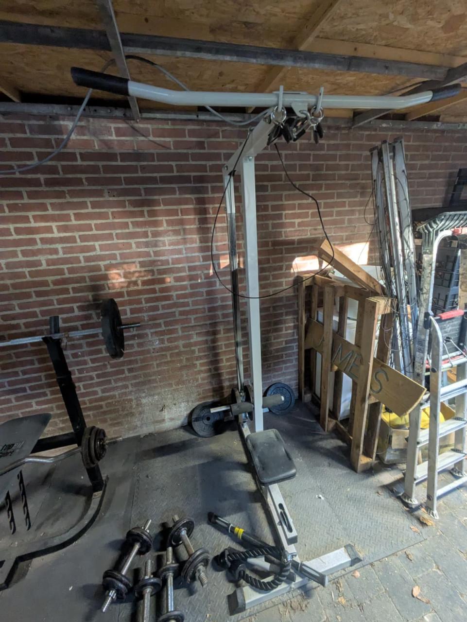 Benchpres en pull machine