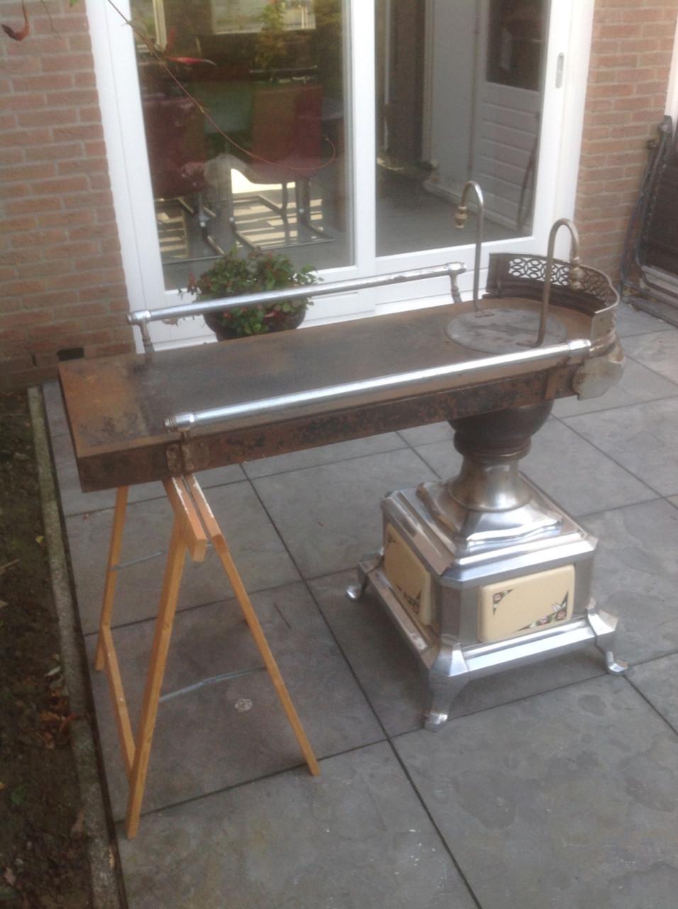 Te koop platte buiskachel