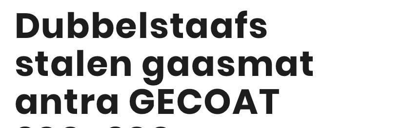 Dubbelstaafs stalen gaasmat