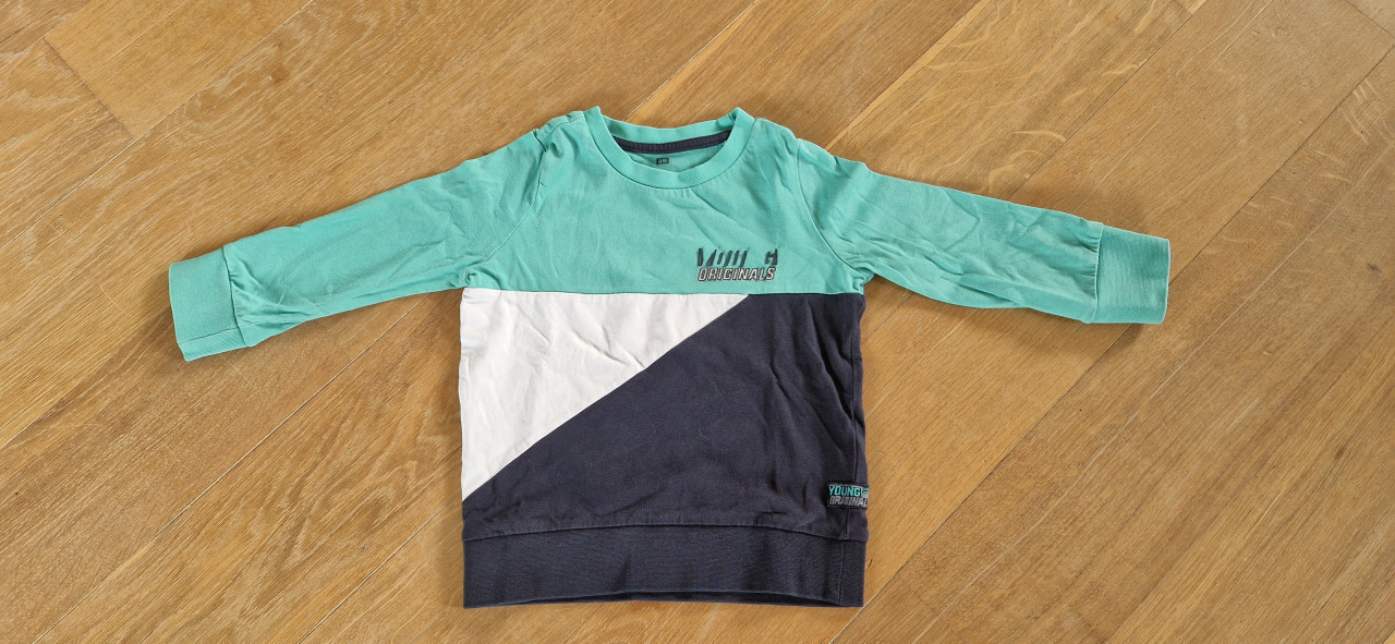 Jongens shirts lange mouw maat 92