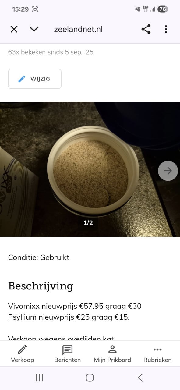 Vivomixx en psyllium