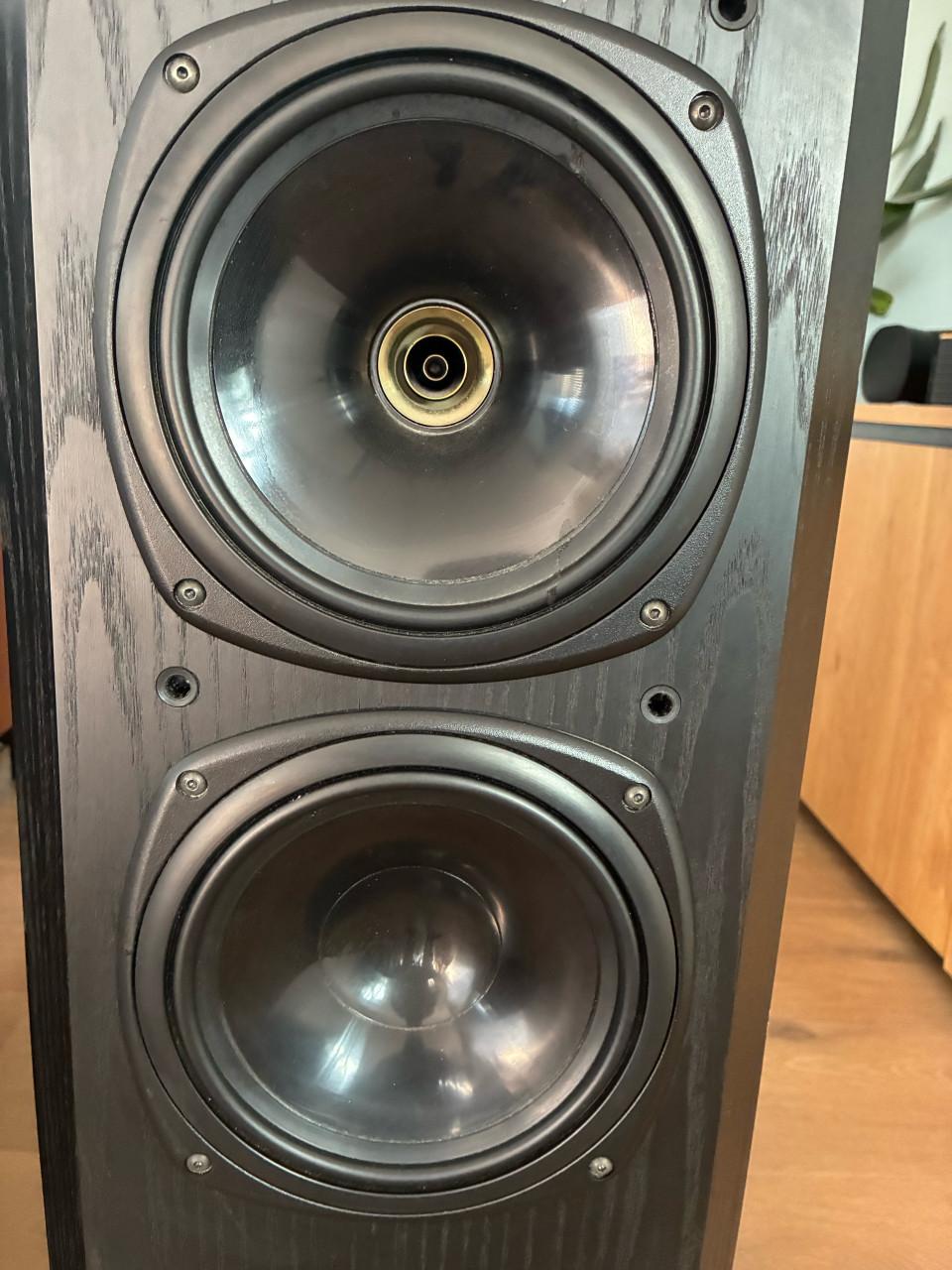 Tannoy Definition D500 speakers Black Ash met grilles