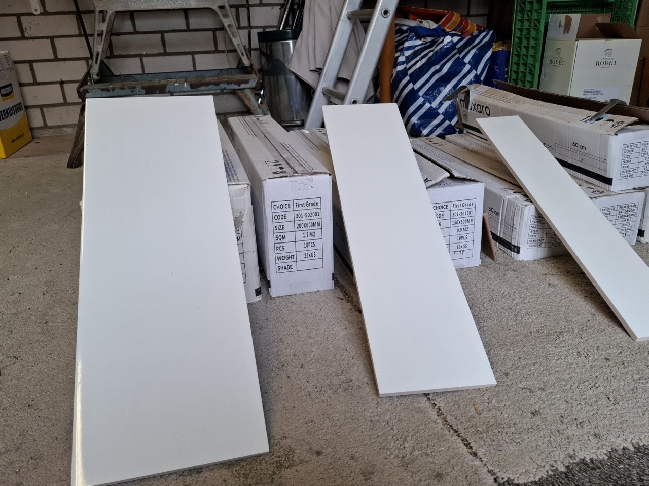 Wand/vloer tegels