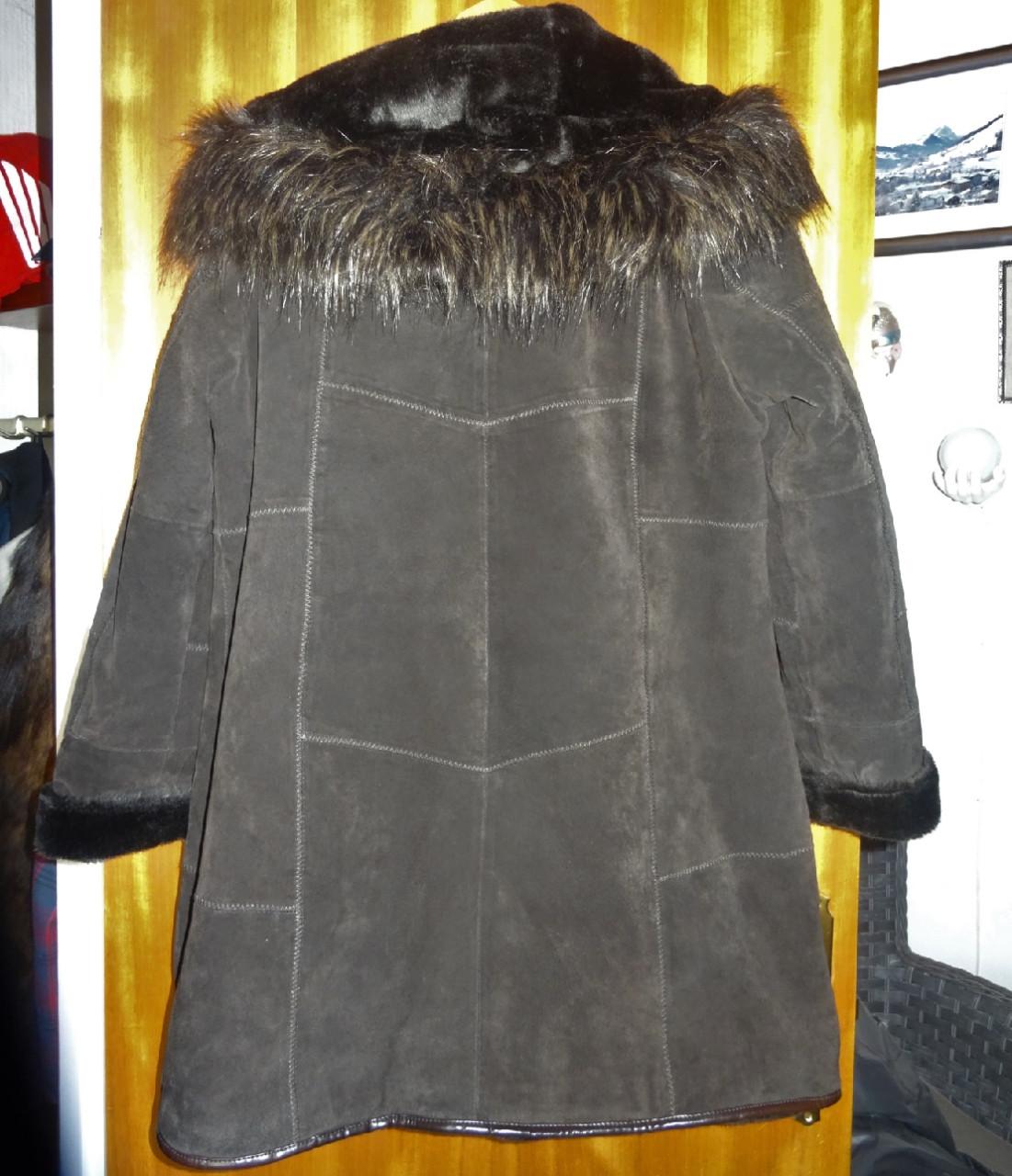 Zwarte ECHT leren suedé jas.ALS NIEUW! heel mooi! merk LIV