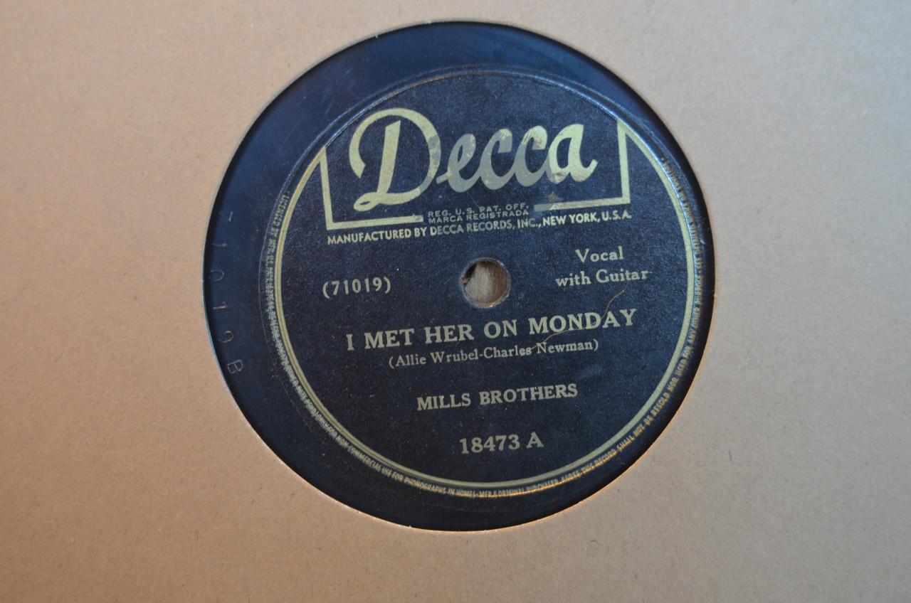 78 rpm Mills Brothers jaren '40 en '50 héél veel stuks. (6)