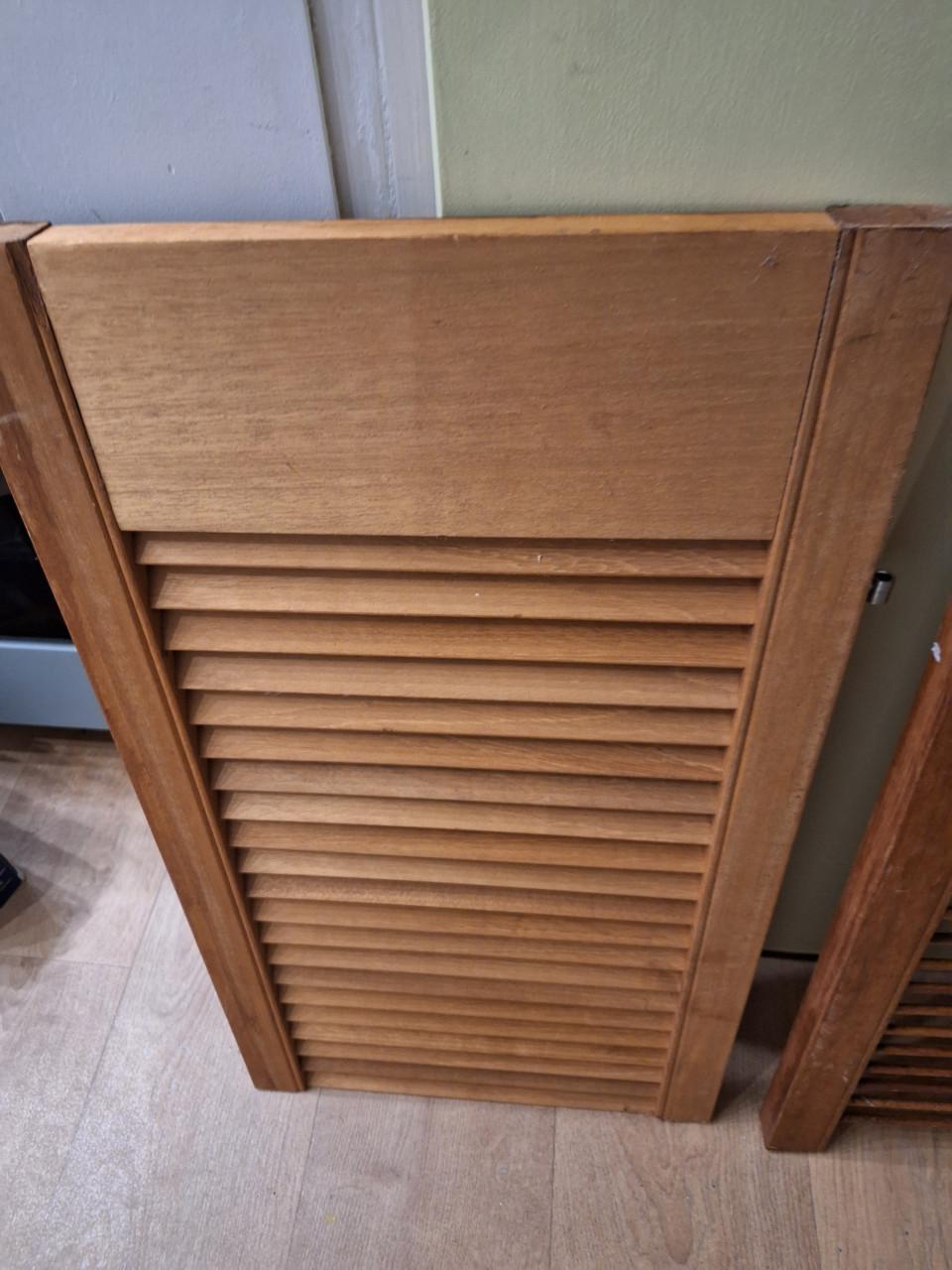 3 x houten luikjes