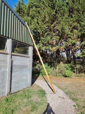 Houten mast voor een Valk