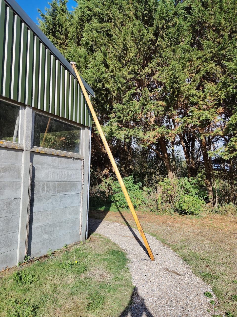 Houten mast voor een Valk