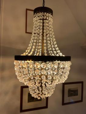 Kristallen kroonluchter uit Napels - Ø40cm