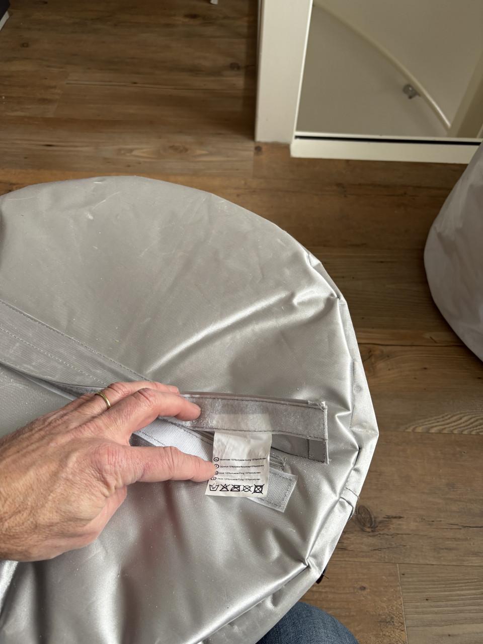 Zilveren Poef van Lebel