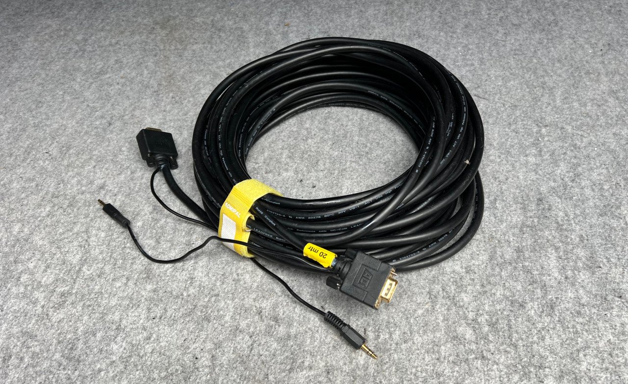 VGA kabel male-male 20 meter met audio