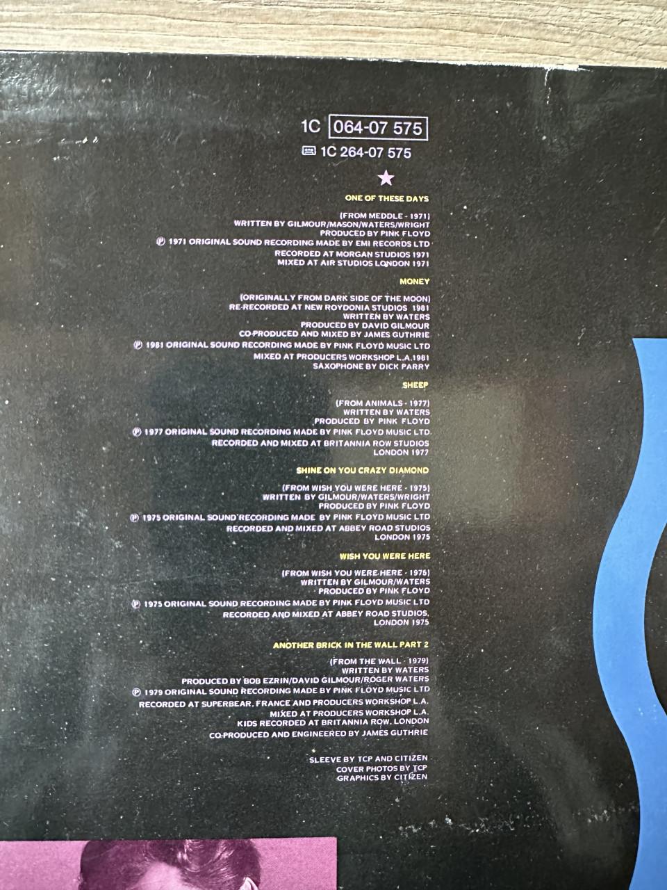 Pink Floyd - A Collection of Great Dance Songs vinyl LP