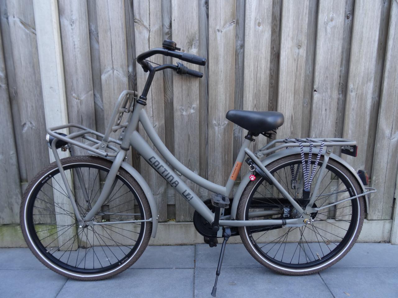 🚲 Cortina U4 Transport Meisjesfiets – 24 inch | Grey Matt