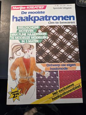 Vintage 'Marijke-Kreatief' haakpatronenblad