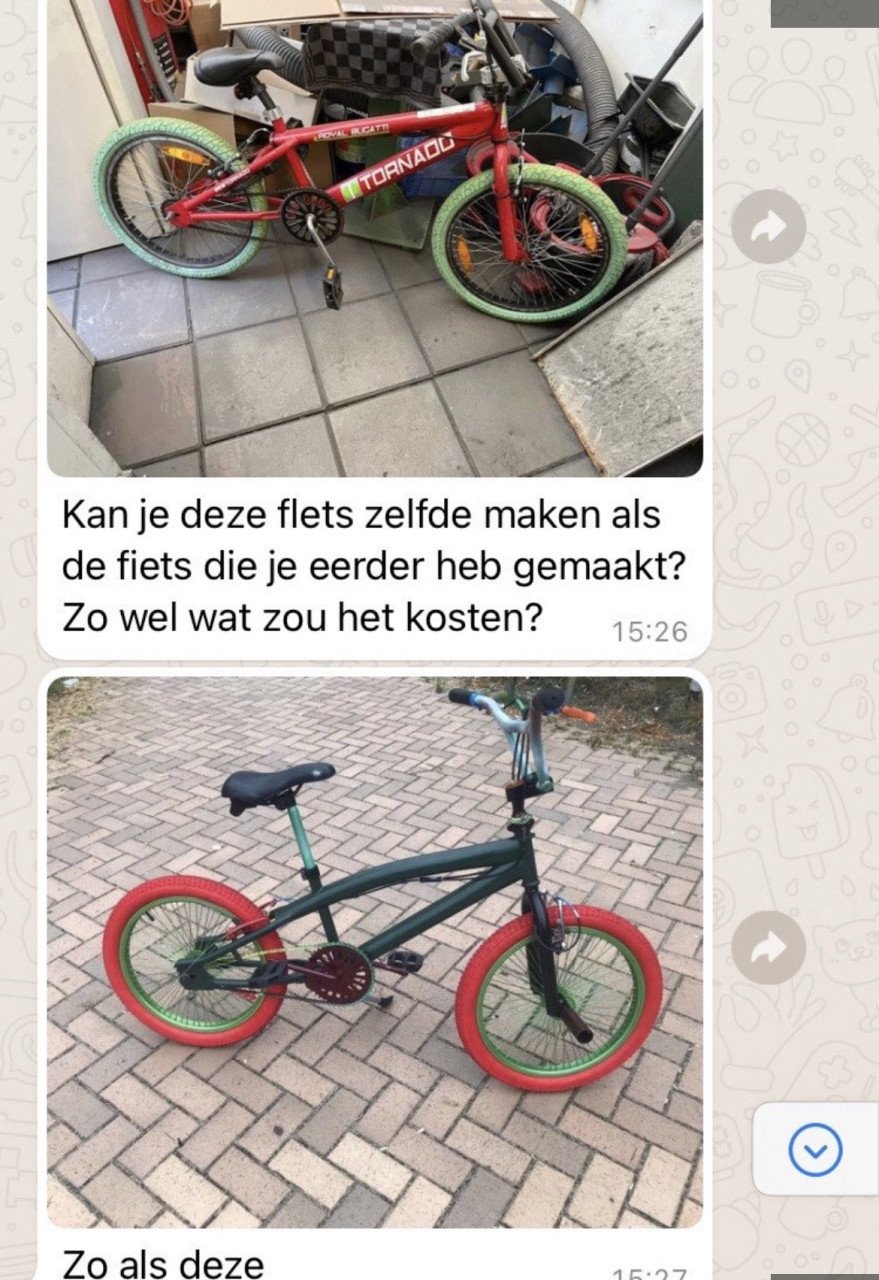 Reperaties van fietsen alles bijna mogenlijk