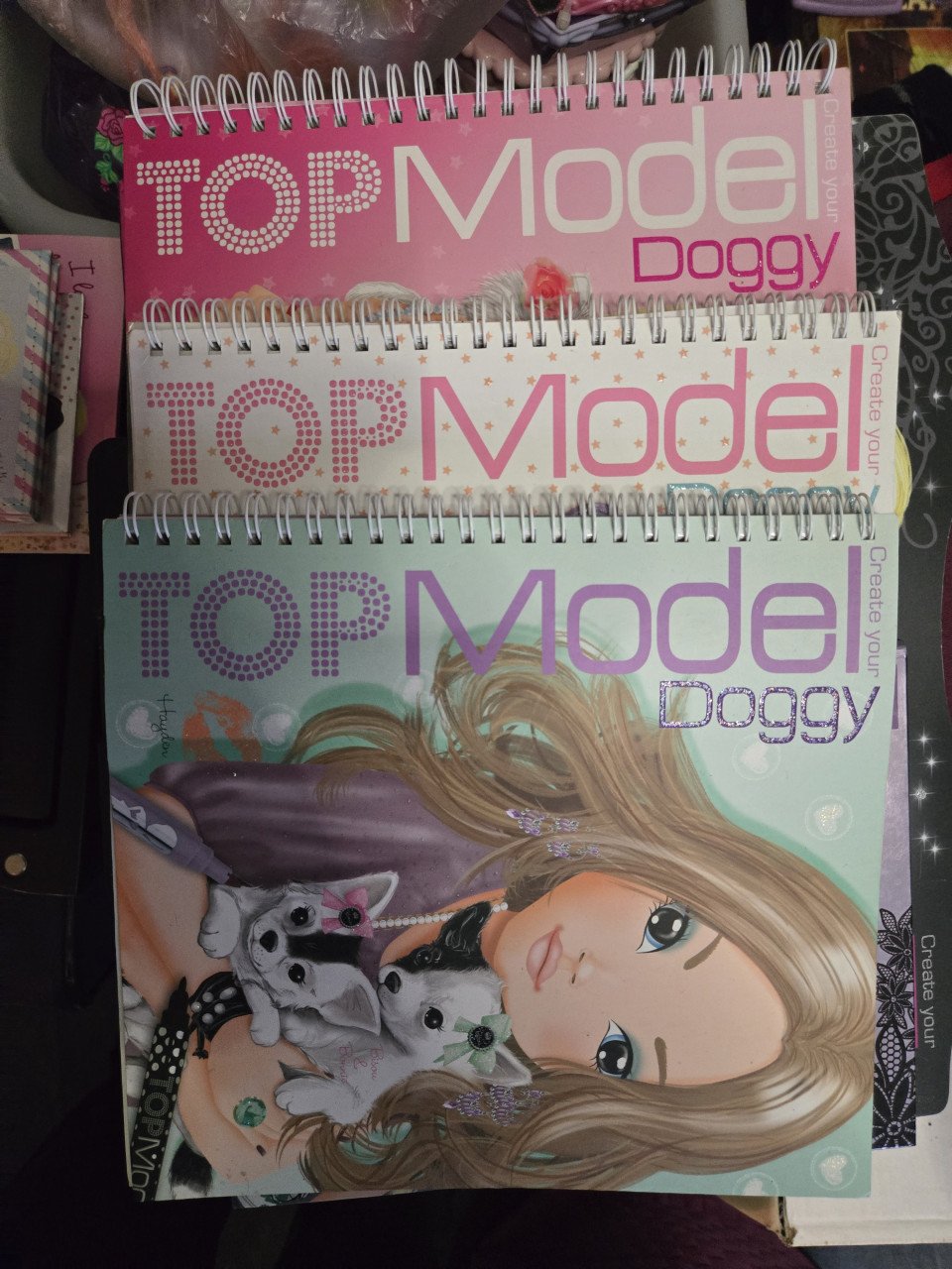 Grote verzameling Top Model Designer spulletjes,