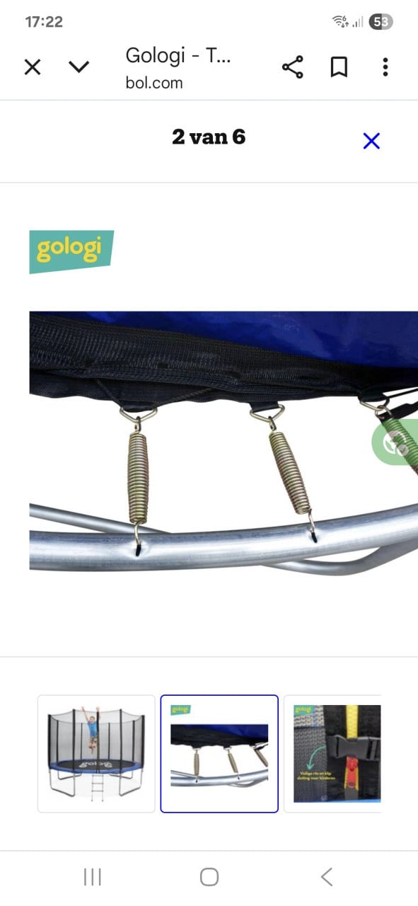 Trampoline met veiligheidsnet