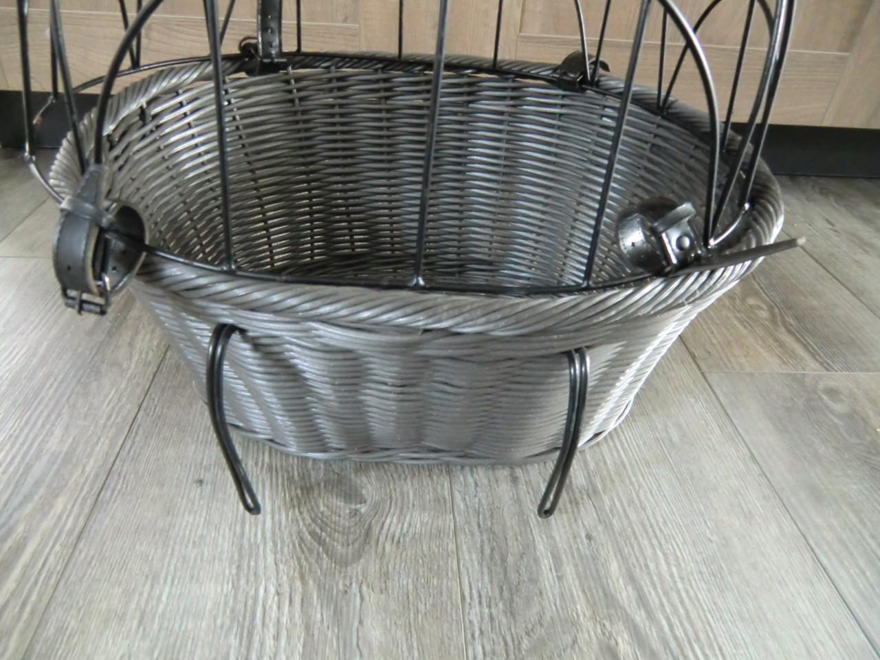 Hondenfietsmand voorop