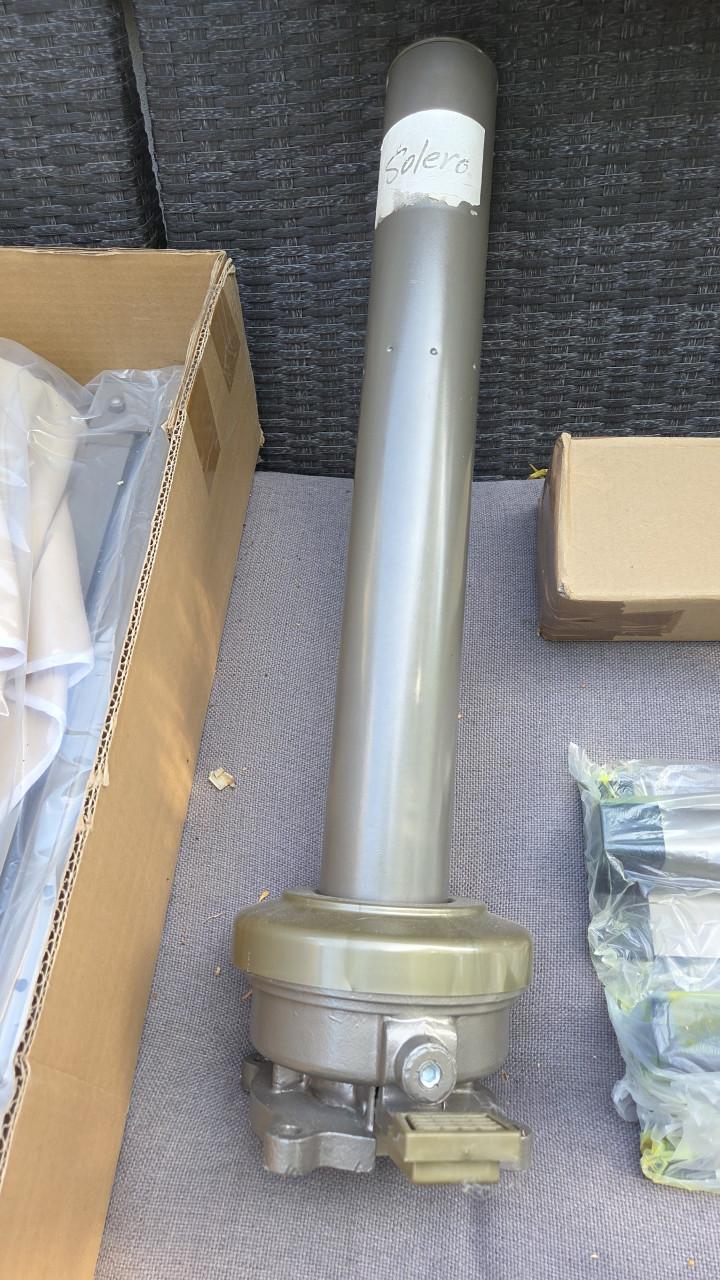 Solero Cantate Zweefparasol Antiek Beige met Verlichting