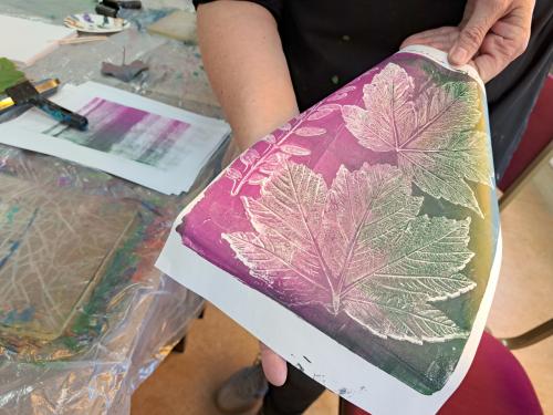 Workshop Botanisch printen op de gelplaat