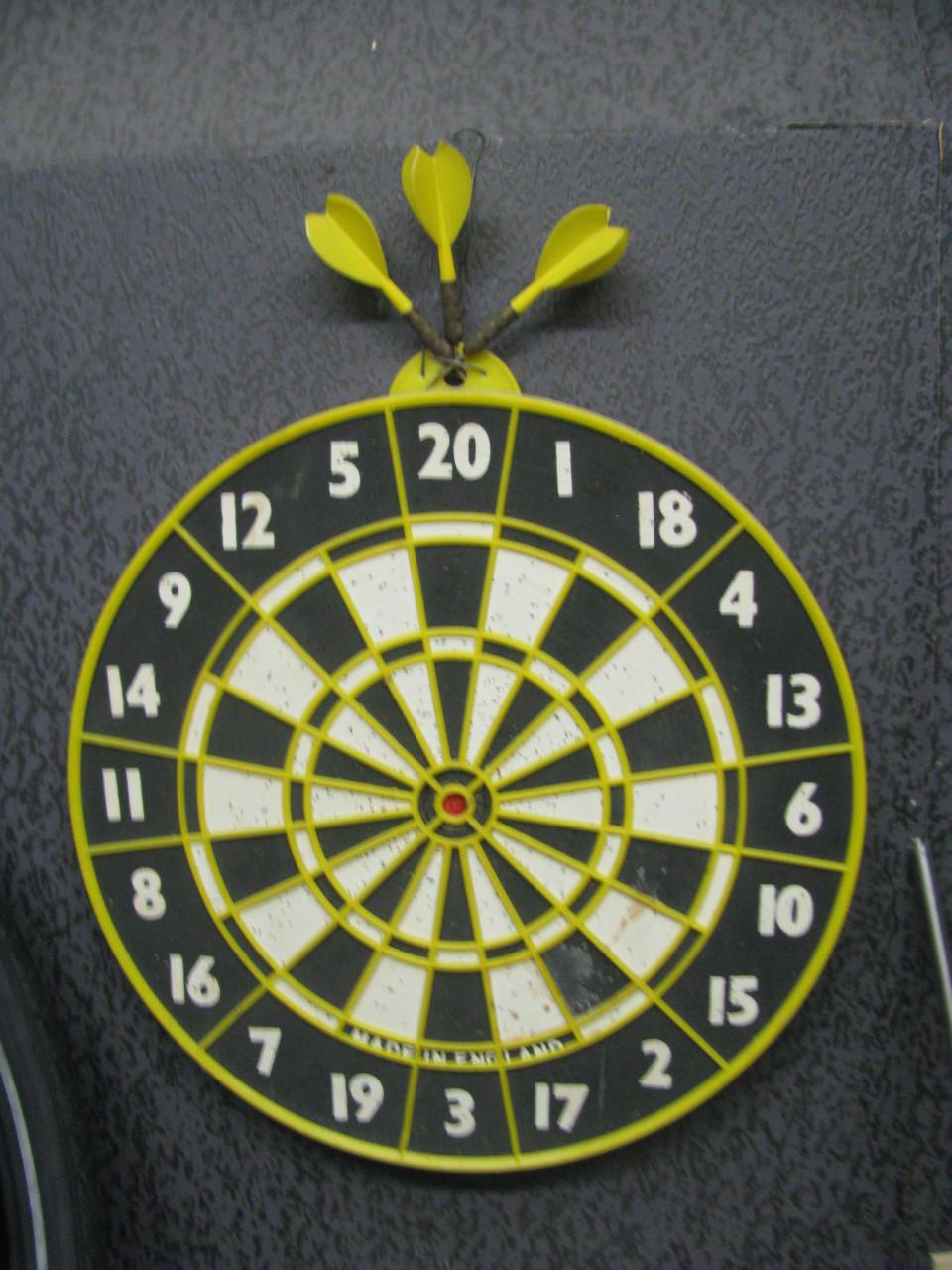 Klein dartbord.