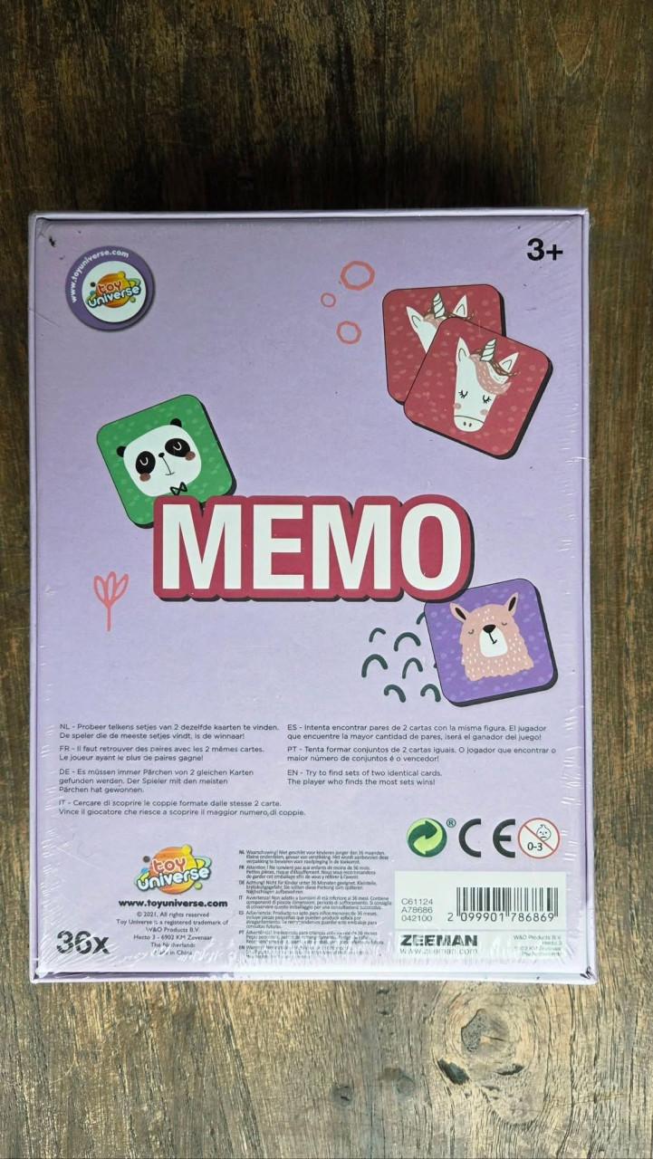 🎈Memo spel, nieuw in de verpakking