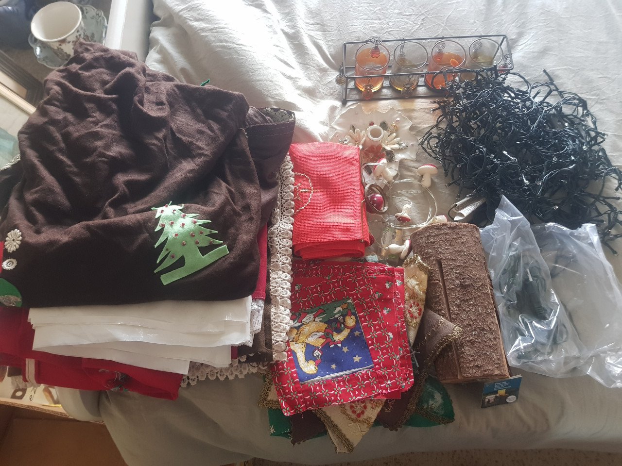 Partij kerstspullen