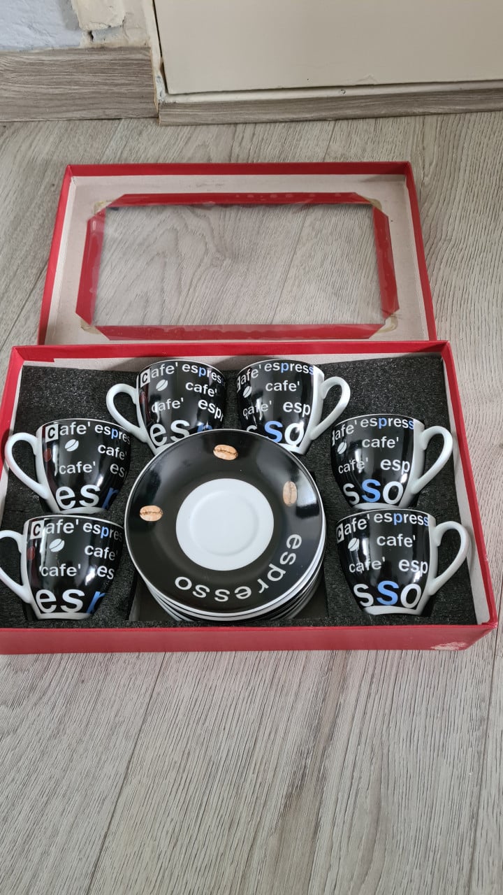 Set koffiemokken in verpaking-Nieuw