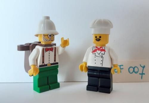 LEGO minifiguur: Dr. Charles Lightning met rugzak Of  kok, bakker, chef