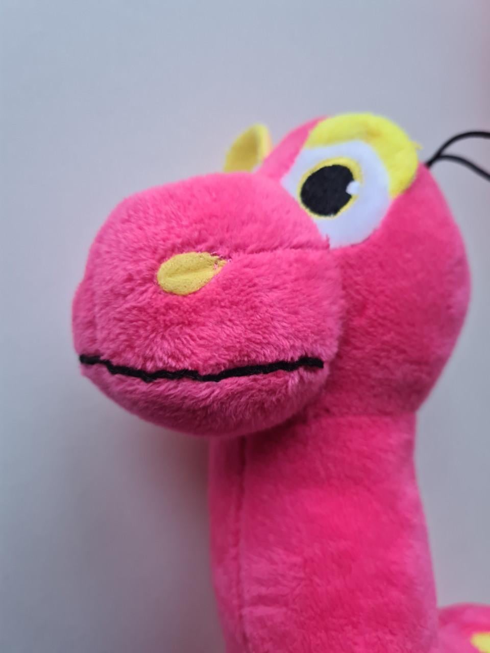 Nieuwe fuchsia roze Dino knuffel Twee stuks voor €2,95