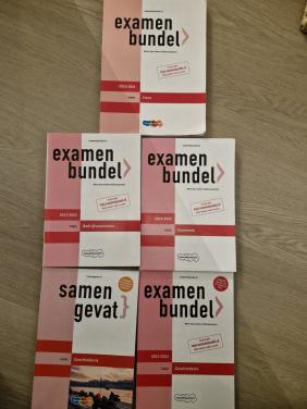 Examenbundels VWO en samengevat geschiedenis, (bedrijfs(economie) en Frans