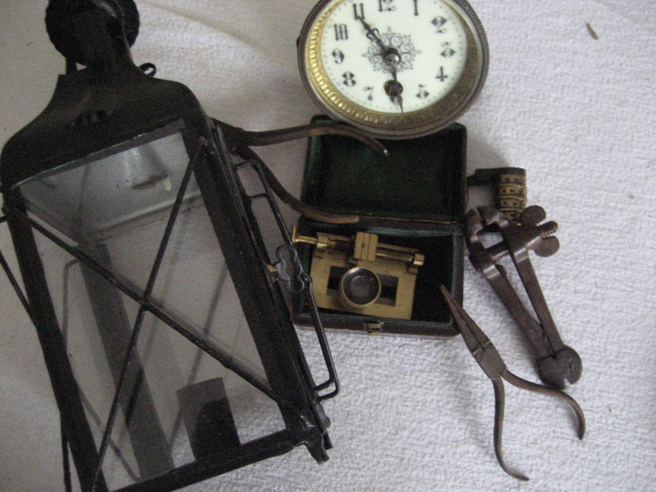 Antiek brocante tuin meubel tegels volkskunst 19e eeuw 18e eeuw