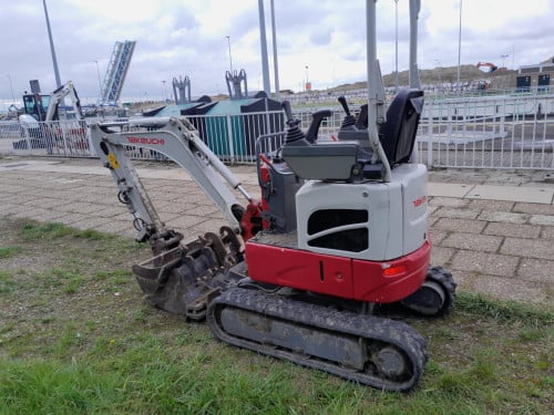 Te huur minigraver 1 ton