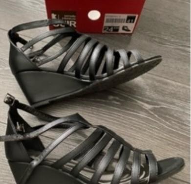 Zwarte sleehak schoenen