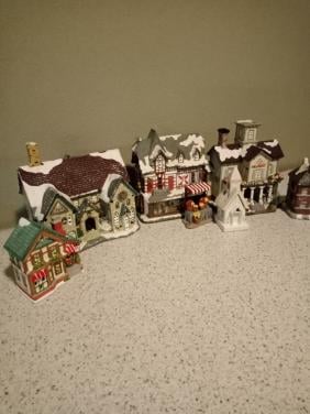 Kerst huisjes zonder verlichting