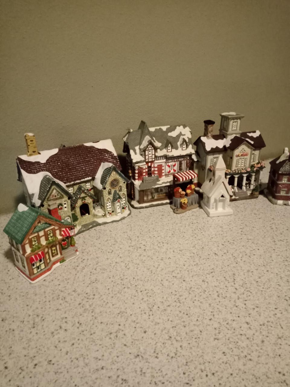 Kerst huisjes zonder verlichting