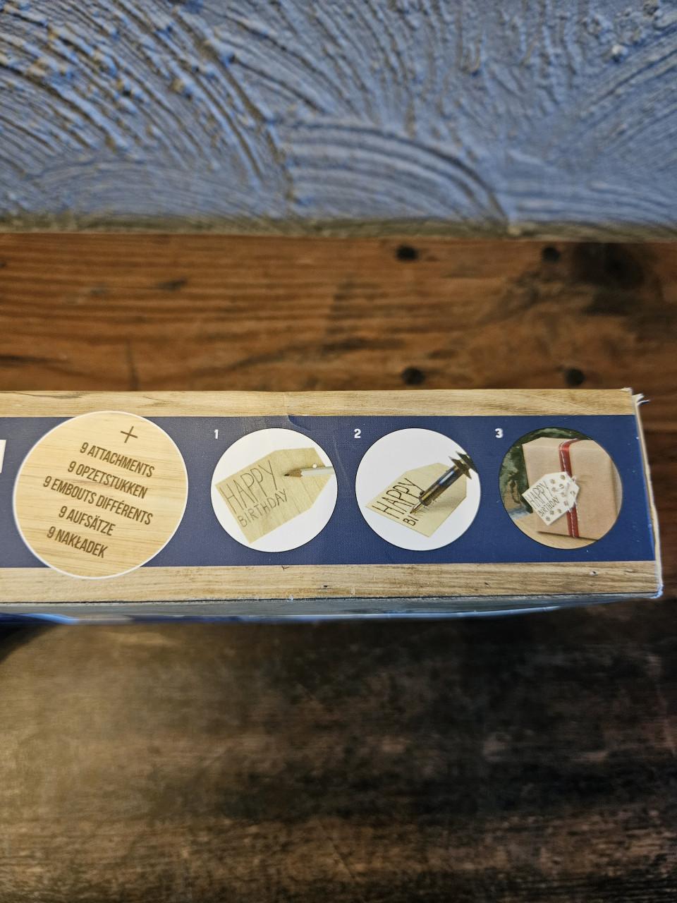 Nieuwe Houtbrandpen Set met 9 Opzetstukken - AVEC
