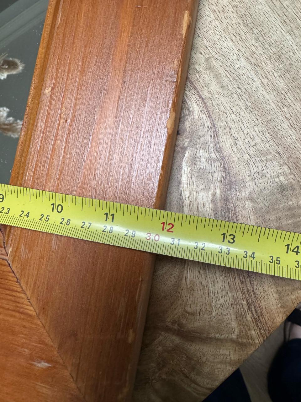 Grenen spiegel, landelijke stijl