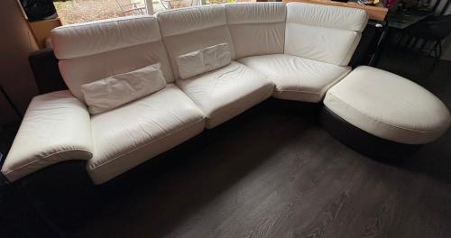 Italiaans leren bank met elektrische relax