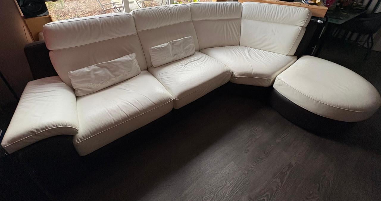 Italiaans leren bank met elektrische relax