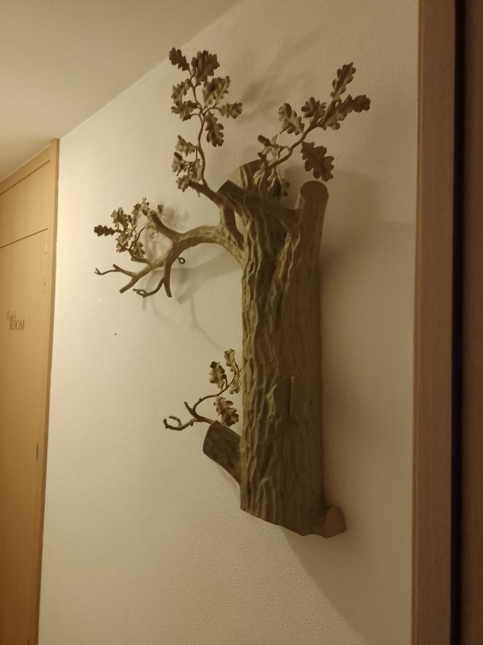 Zeer mooie vintage metalen kapstok-boom