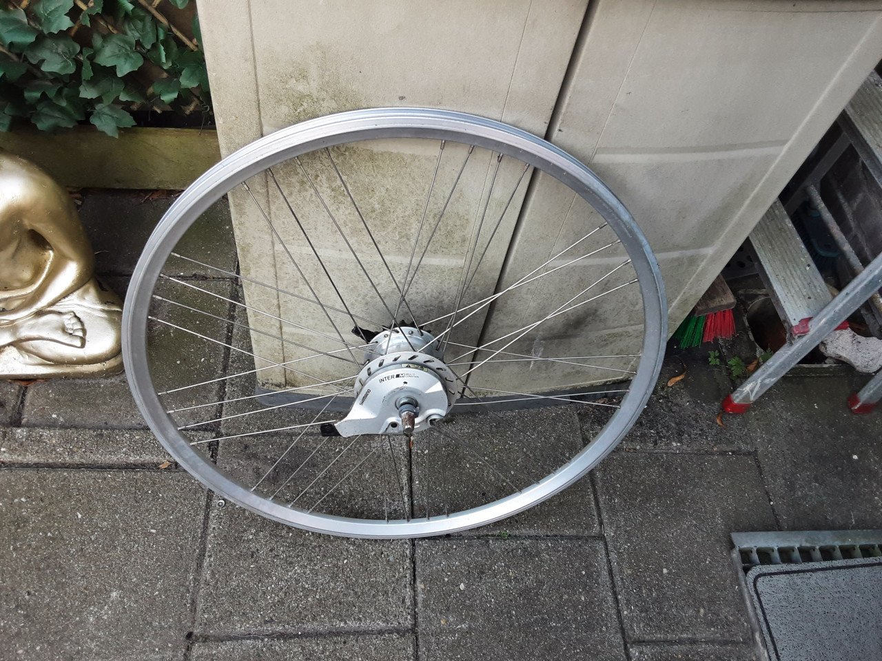 28 inch nexus achterwiel, 7 speed,rollerbrake rem