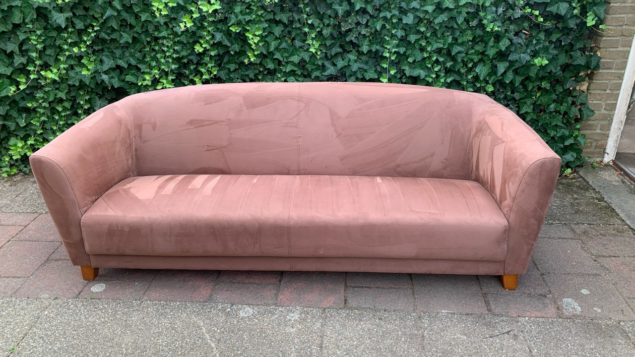 3-zits-bank gratis roze